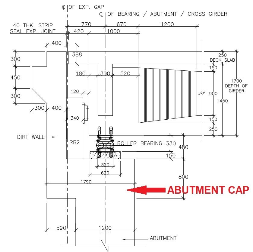 Abutment Cap in Bridge Construction